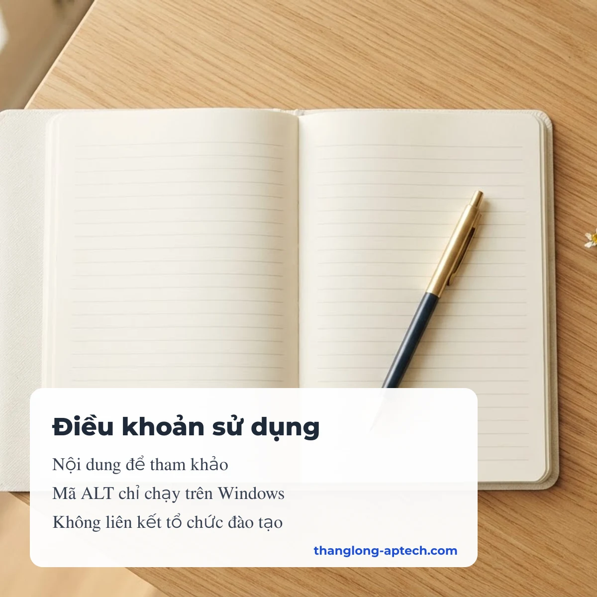 Điều khoản sử dụng Thăng Long Kí Tự: nội dung tham khảo, mã ALT chỉ chạy trên Windows